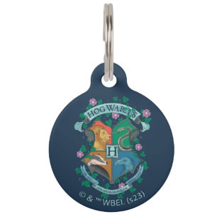 Médaillon Pour Animaux Blason floral HOGWARTS™