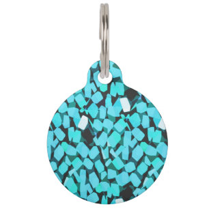 Médaillon Pour Animaux Bleue Avalanche grand ID d'animal