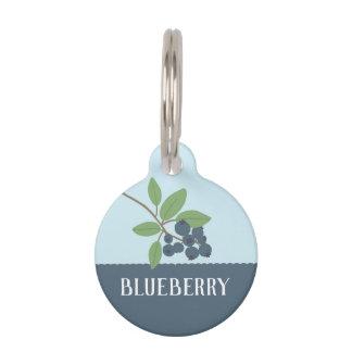 Médaillon Pour Animaux Blueberry