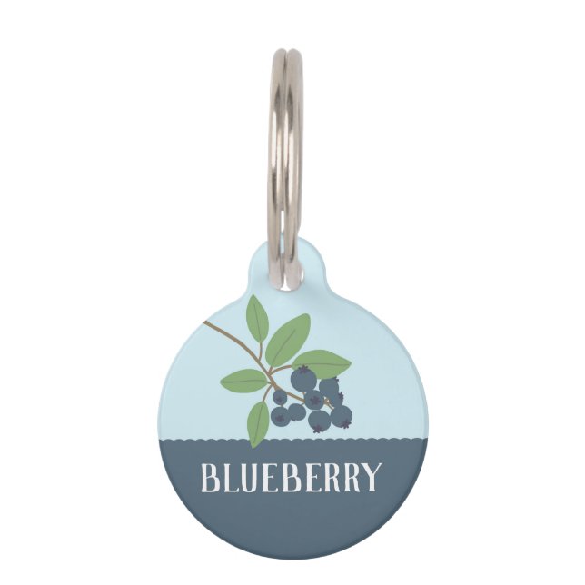Médaillon Pour Animaux Blueberry (Devant)