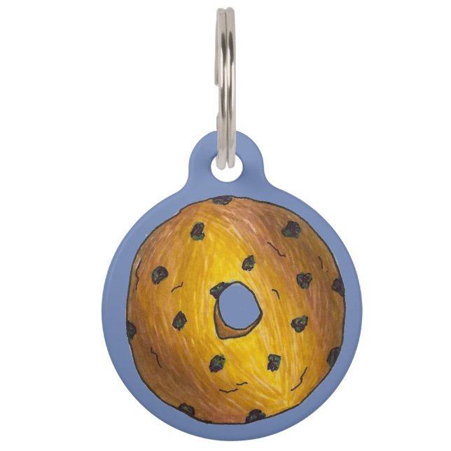Médaillon Pour Animaux Blueberry Cake Donut Doughnut Blue Berry Junk Food (Devant)