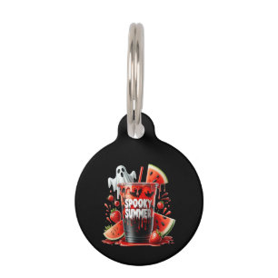 Médaillon Pour Animaux Boissons estivales effrayantes Vibes Summerween Dr