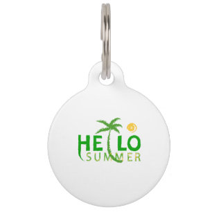 Médaillon Pour Animaux Bonjour été