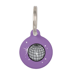 Médaillon Pour Animaux Boule Disco