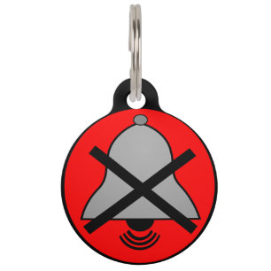 Médaillon Pour Animaux Bouton muet Symbole chien ID balise avec nom