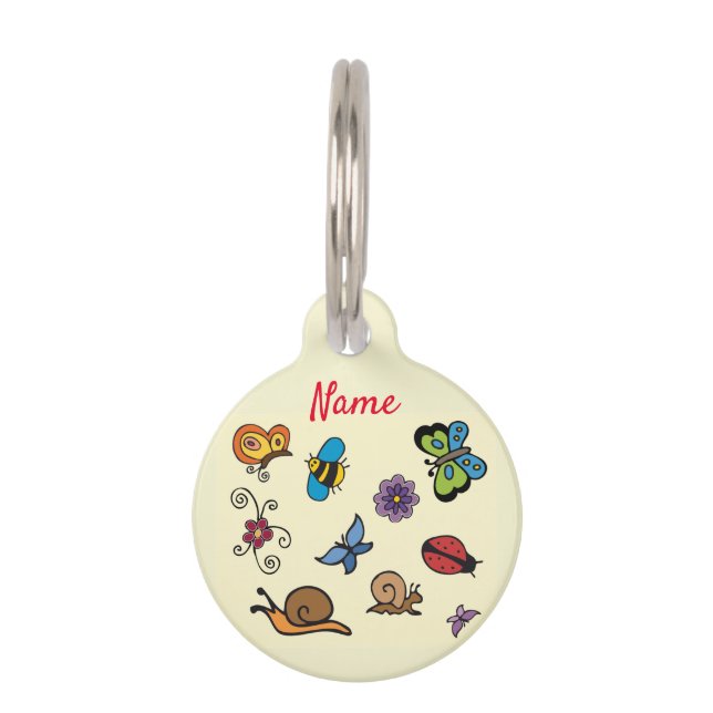 Médaillon Pour Animaux Butterflies Snails Insects Thunder_Cove (Devant)