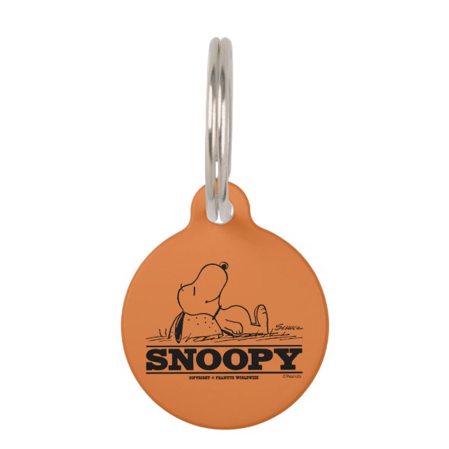 Médaillon Pour Animaux cacahuètes | Snoopy Reest Break (Devant)