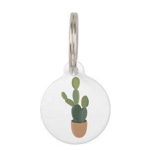 Médaillon Pour Animaux Cactus