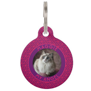 Médaillon Pour Animaux Cadeau Beau Papa Chat Hexagone