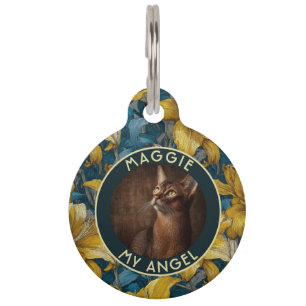 Médaillon Pour Animaux Cadeau classique pour parents de chiots motif lis