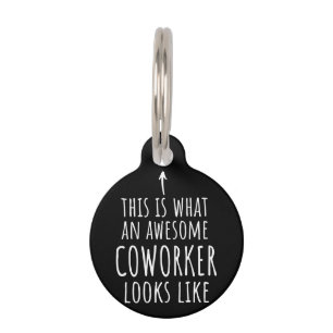 Médaillon Pour Animaux Cadeau Coworker, Mug Coworker, Super Coworker