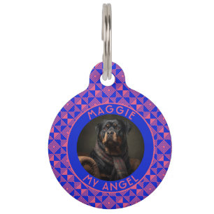 Médaillon Pour Animaux Cadeau de papa de chat personnalisé gras Motif eth