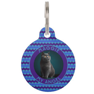 Médaillon Pour Animaux Cadeau Élégant pour Maman Chat Chevron