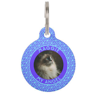 Médaillon Pour Animaux Cadeau élégant pour propriétaire de chat en hexago