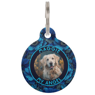 Médaillon Pour Animaux Cadeau personnalisé pour maman de chat Anémones Fl