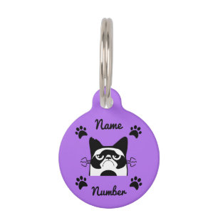 Médaillon Pour Animaux Cadeaux pour amateurs de chats sauvés Étiquette de