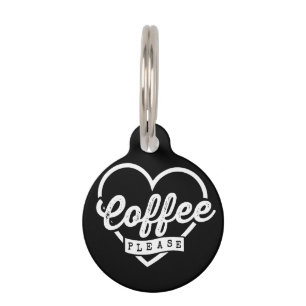 MÉDAILLON POUR ANIMAUX CAFÉ