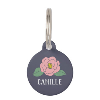 Médaillon Pour Animaux Camellia