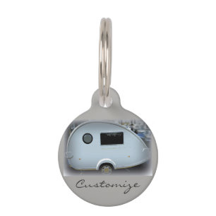 Médaillon Pour Animaux Caravane profilée de gitan de remorque de larme