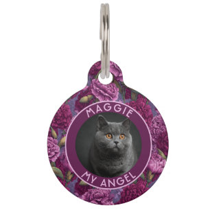 Médaillon Pour Animaux Carnations Cadeau pour propriétaire de chat audaci