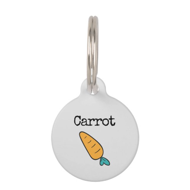 Médaillon Pour Animaux Carotte (Devant)