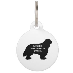 Médaillon Pour Animaux Cavalier King Charles nom silo