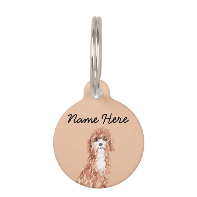 Médaillon Pour Animaux Cavapoo (Devant)