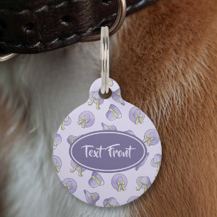 Médaillon Pour Animaux Chapeaux d'été féminins lilas