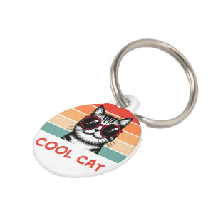 Médaillon Pour Animaux Chat cool 2