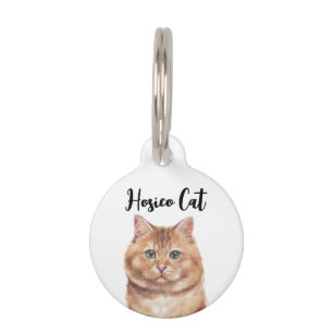 Médaillon Pour Animaux Chat Hosico Cute Brown