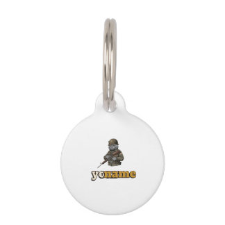 Médaillon Pour Animaux Chat militaire British Shorthair personnalisé