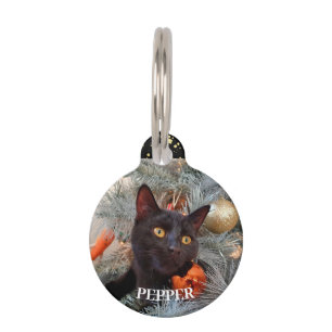 Médaillon Pour Animaux Chat noir,