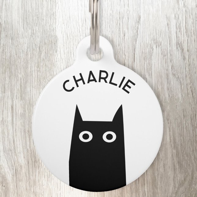Médaillon Pour Animaux Chat noir (Créateur téléchargé)