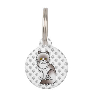 Médaillon Pour Animaux Chat persan bicolore lilas mignon & infos sur l'an