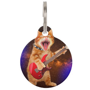 Médaillon Pour Animaux Chat rock