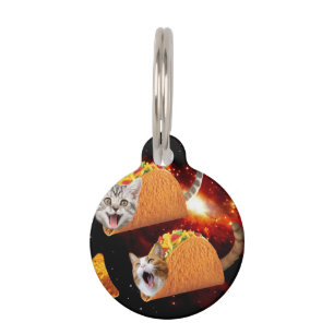 Médaillon Pour Animaux Chats dans les tacos spatiaux