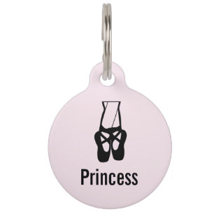 Médaillon Pour Animaux Chaussons Bleu Noir En Pointe
