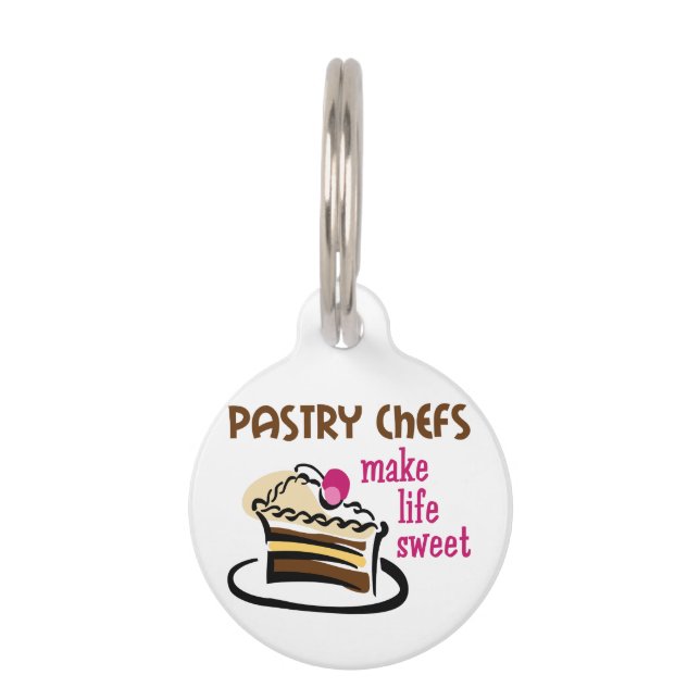 Médaillon Pour Animaux Chefs de pâtisserie (Devant)