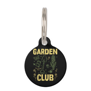 Médaillon Pour Animaux Chemise Rétro Drôle Club de Jardin Mignon Amoureux