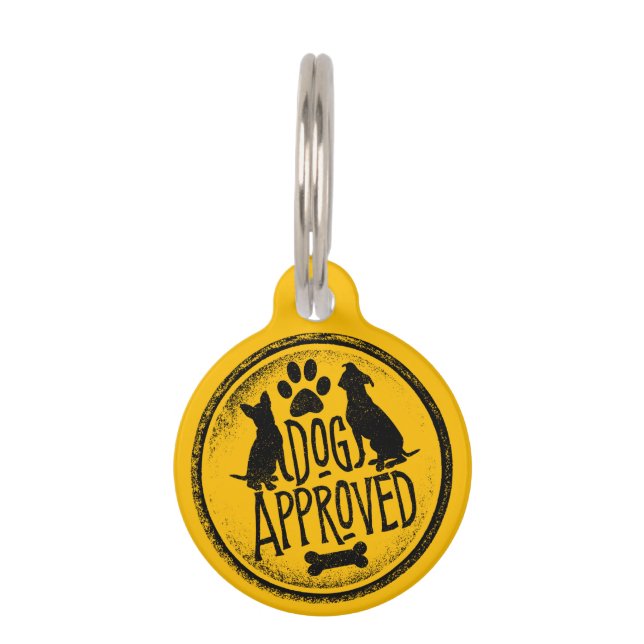 Médaillon Pour Animaux Chien approuvé (Devant)