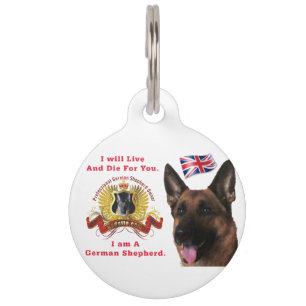 Médaillon Pour Animaux Chien de berger allemand magnifique