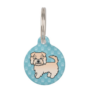 Médaillon Pour Animaux Chien de dessin animé Wheaten Norfolk Terrier