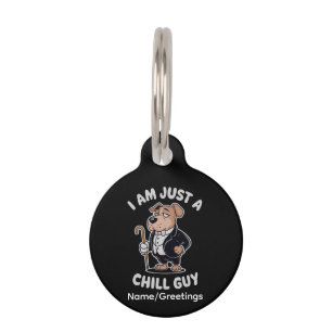 Médaillon Pour Animaux Chien Élégant Esthétique Relaxé Gentleman Canin 