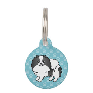 Médaillon Pour Animaux Chien Pomeranian Noir Et Blanc et Infos sur l'anim