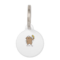 Chien sous la douche Brun Caniche Bain Temps Kawai