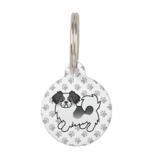 Médaillon Pour Animaux Chien tibétain spaniel noir parti-coloré et infos