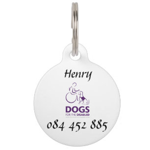 Médaillon Pour Animaux Chiens pour l'étiquette handicapée d'animal