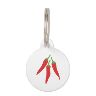Médaillon Pour Animaux Chili Peppers