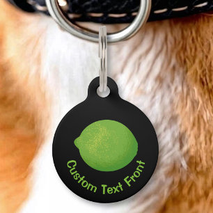 Médaillon Pour Animaux Citron vert