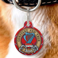 Clan Rose Crête sur Tartan